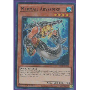 RA04-EN012 - Mermail Abysspike - Super Rare 1st Edition