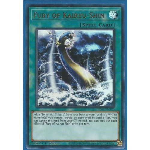 Fury Of Kairyu-Shin - Yu-Gi-Oh! Ultra Rare Card | LDS1-EN120 1st Edition | Legendary Duelists Series - View #10
