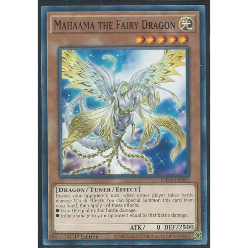 Thẻ Bài Yugioh Chính Hãng] Mahaama The Fairy Dragon | Việt Nam