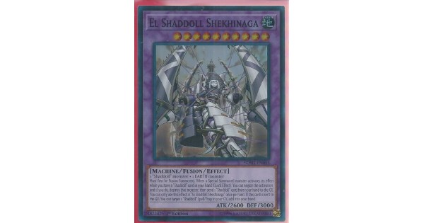 El Shaddoll Shekhinaga - SDSH-EN048 Super Rare 1st Edition - Yu-Gi-Oh! Shaddoll Structure Deck Fusion Monster Card - View #5