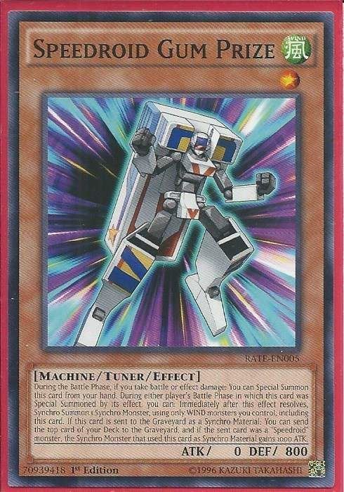 RATE-EN005 Speedroid Gum Prize - Common