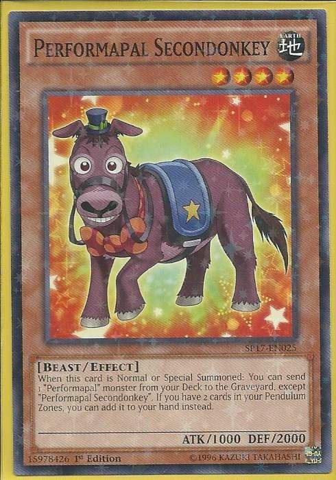 SP17-EN025S Performapal Secondonkey - Starfoil