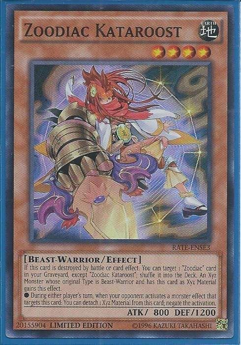 RATE-ENSE3 Zoodiac Kataroost - Super Rare