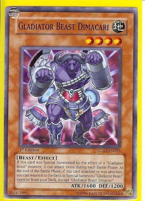 GLAS-EN023 Gladiator Beast Dimacari COMMON