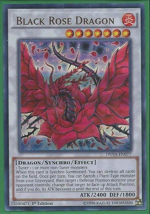 2tvni DUSA-EN077 Black Rose Dragon - Ultra Rare