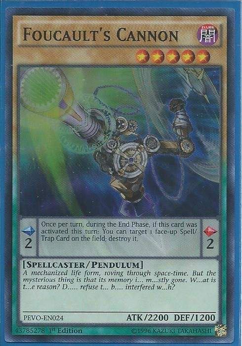 PEVO-EN024 Foucault's Cannon - Super Rare