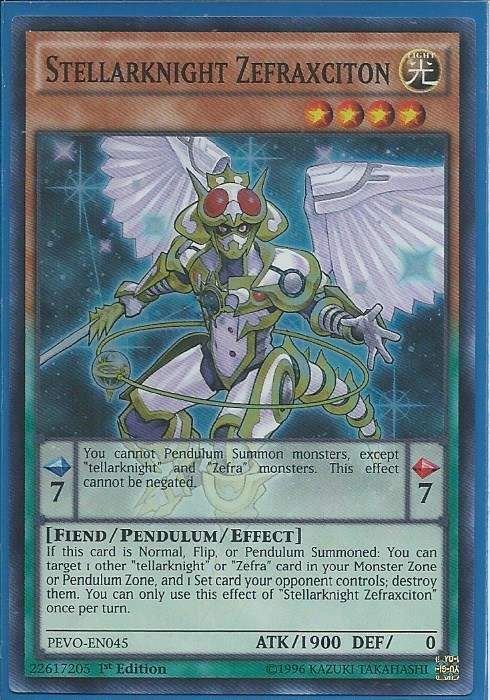 PEVO-EN045 Stellarknight Zefraxciton - Super Rare