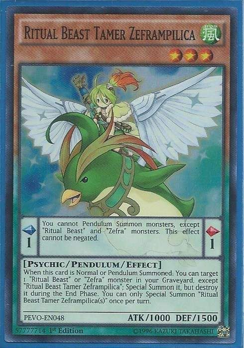 PEVO-EN048 Ritual Beast Tamer Zeframpilica - Super Rare