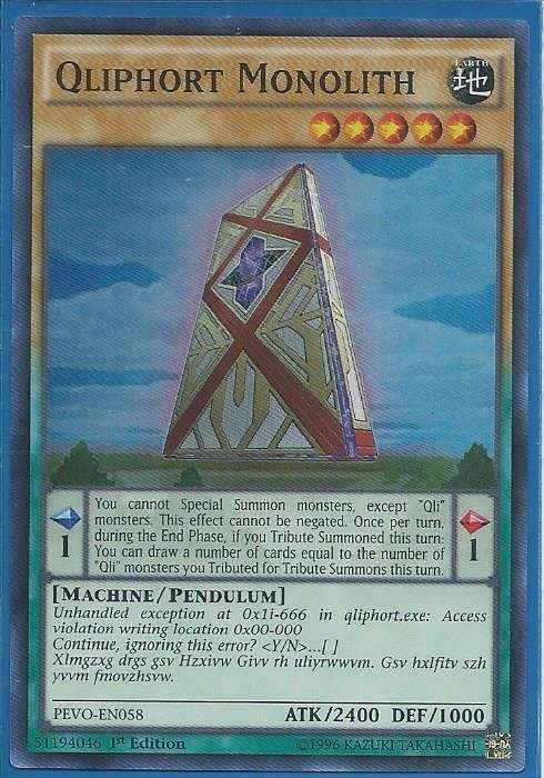 PEVO-EN058 Qliphort Monolith - Super Rare