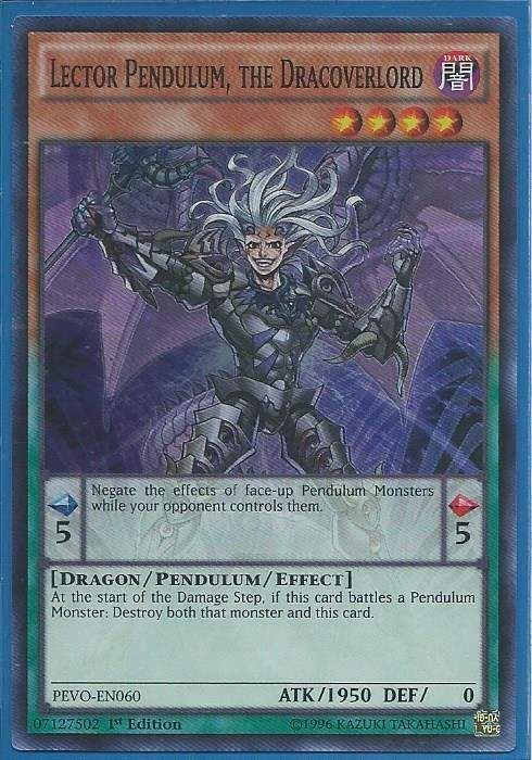 PEVO-EN060 Lector Pendulum, the Dracoverlord - Super Rare