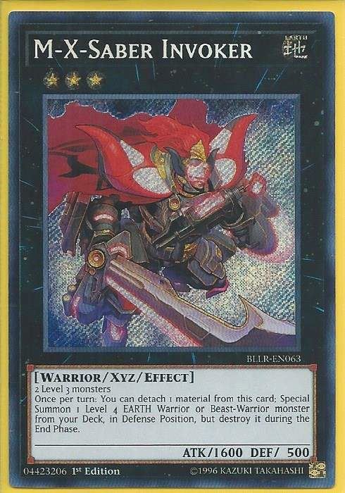 BLLR-EN063 M-X-Saber Invoker - Secret Rare