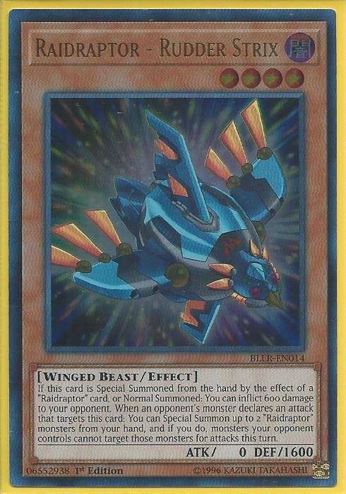 BLLR-EN014 Raidraptor - Rudder Strix - Ultra Rare