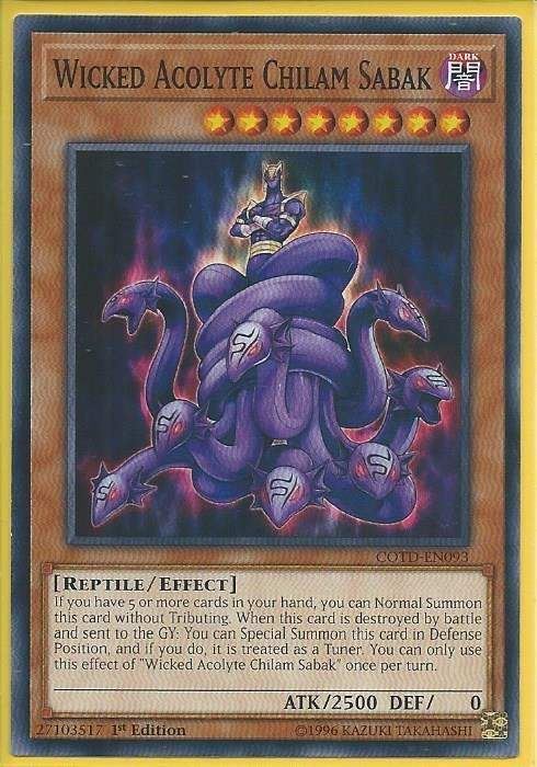 COTD-EN093 Wicked Acolyte Chilam Sabak - Common