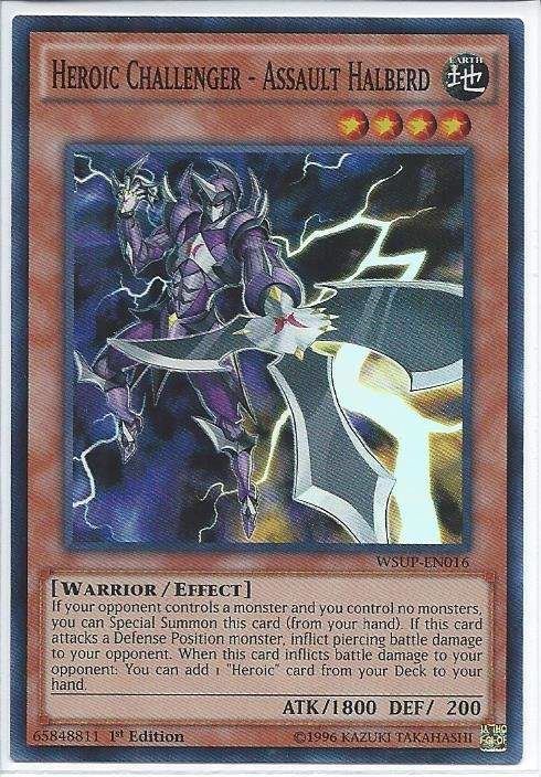 WSUP-EN016 Heroic Challenger – Assault Halberd – Super Rare