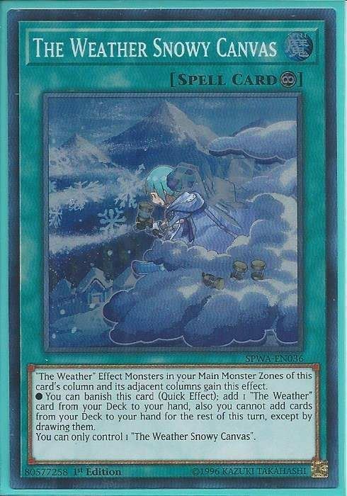 SPWA-EN036 The Weather Snowy Canvas – Super Rare