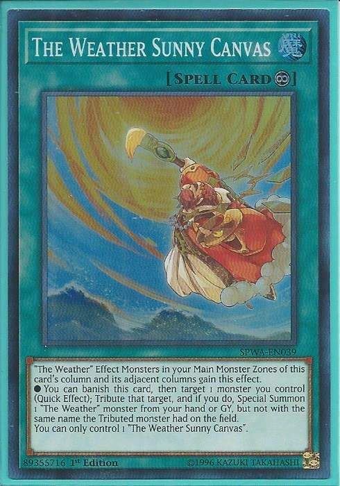 SPWA-EN039 The Weather Sunny Canvas – Super Rare