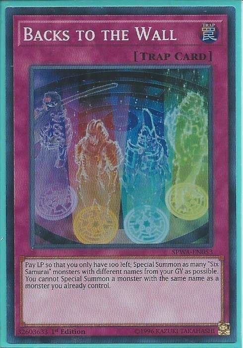 SPWA-EN053 Backs to the Wall – Super Rare