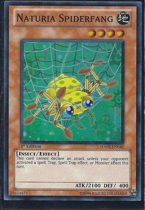 HA02-EN040 Naturia Spiderfang SUPER RARE