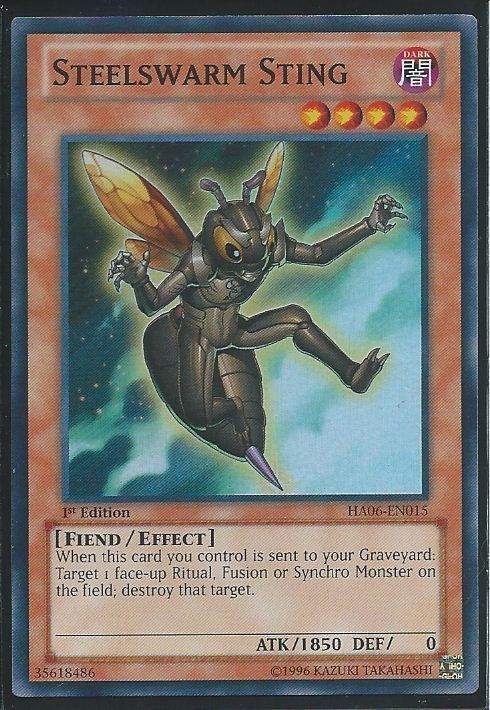 HA06-EN015 Steelswarm Sting – SUPER RARE
