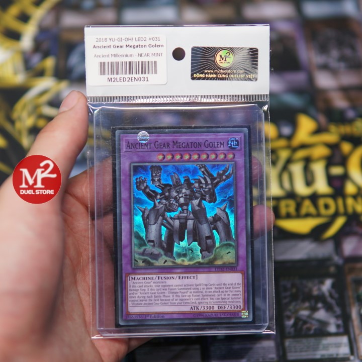 LED2-EN031 Ancient Gear Megaton Golem – Super Rare - Bảo quản theo tiêu chuẩn M2SCCQ