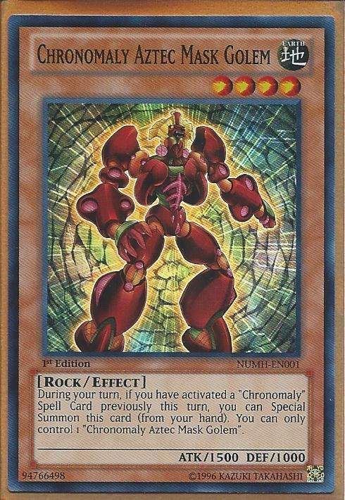 NUMH-EN001 Chronomaly Aztec Mask Golem – SUPER RARE