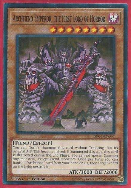 SR06-EN007 Archfiend Emperor, The First Lord Of Horror – Common
