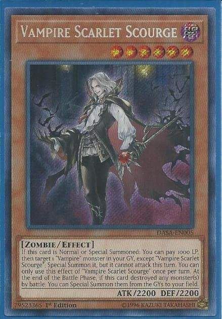 2tvni DASA-EN005 Vampire Scarlet Scourge – Secret Rare