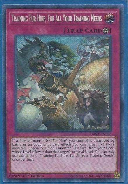 kduy DASA-EN026 Training Fur Hire, Fur All Your Training Needs – Secret Rare