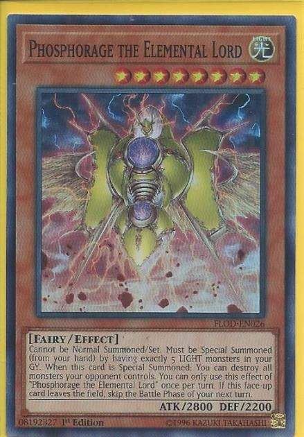 FLOD-EN026 Phosphorage The Elemental Lord – Super Rare