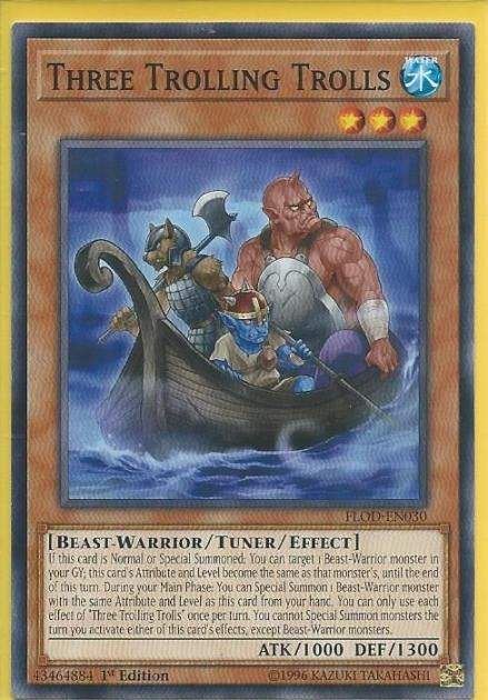 FLOD-EN030 Three Trolling Trolls – Common