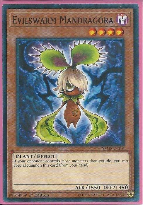 YS18-EN016 Evilswarm Mandragora – Common