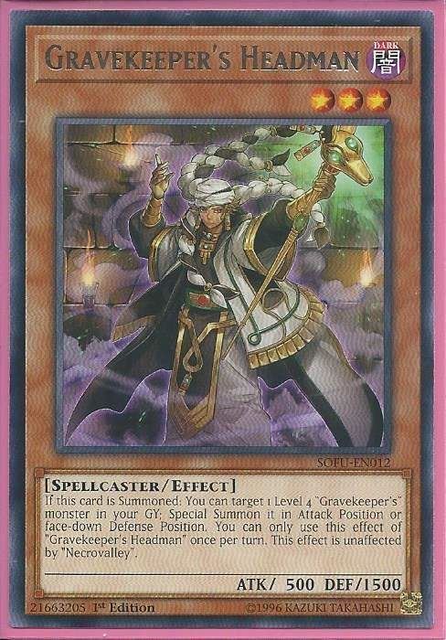 SOFU-EN012 Gravekeeper’s Headman – Rare
