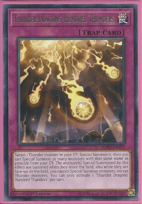 SOFU-EN072 Thunder Dragons’ Hundred Thunders – Rare