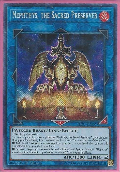 2tvni HISU-EN007 Nephthys, the Sacred Preserver – Secret Rare