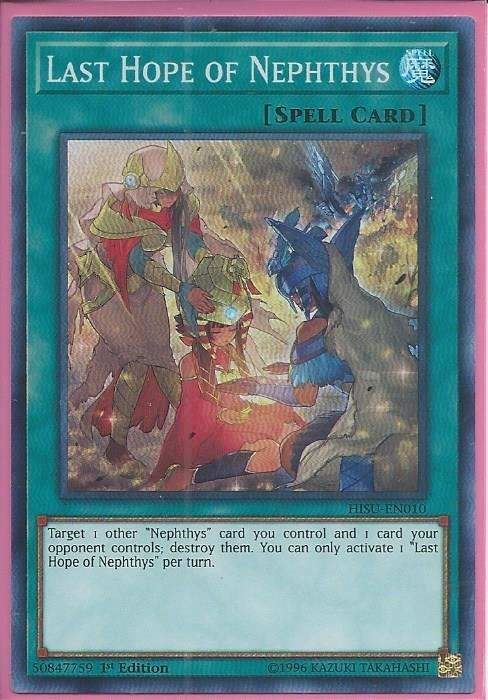 HISU-EN010 Last Hope of Nephthys – Super Rare