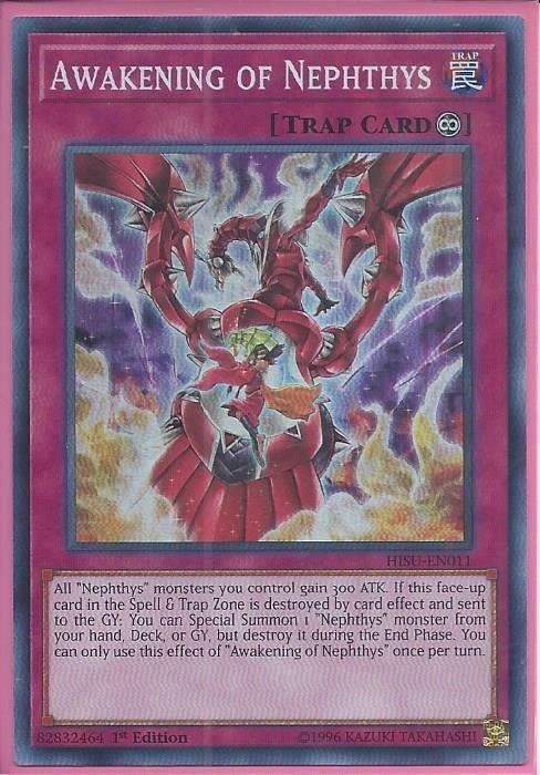 HISU-EN011 Awakening of Nephthys – Super Rare