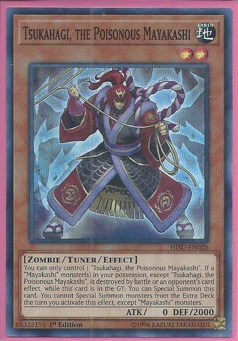 HISU-EN028 Tsukahagi, the Poisonous Mayakashi – Super Rare