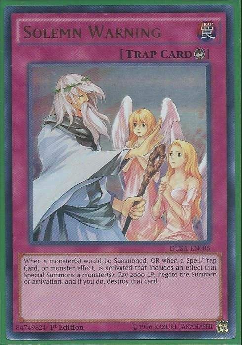 2tvni DUSA-EN085 Solemn Warning – Ultra Rare