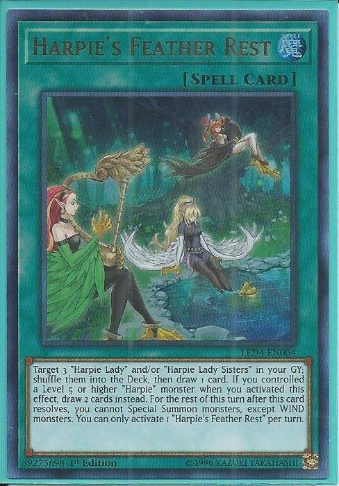 2tvni LED4-EN004 Harpie’s Feather Rest – Ultra Rare