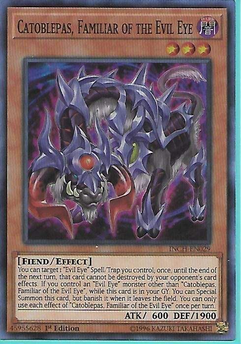 INCH-EN029 Catoblepas, Familiar of the Evil Eye – Super Rare