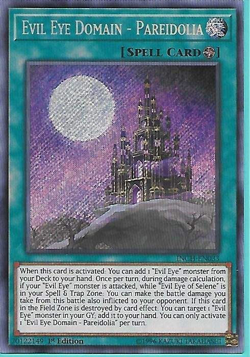 INCH-EN033 Evil Eye Domain – Pareidolia – Secret Rare