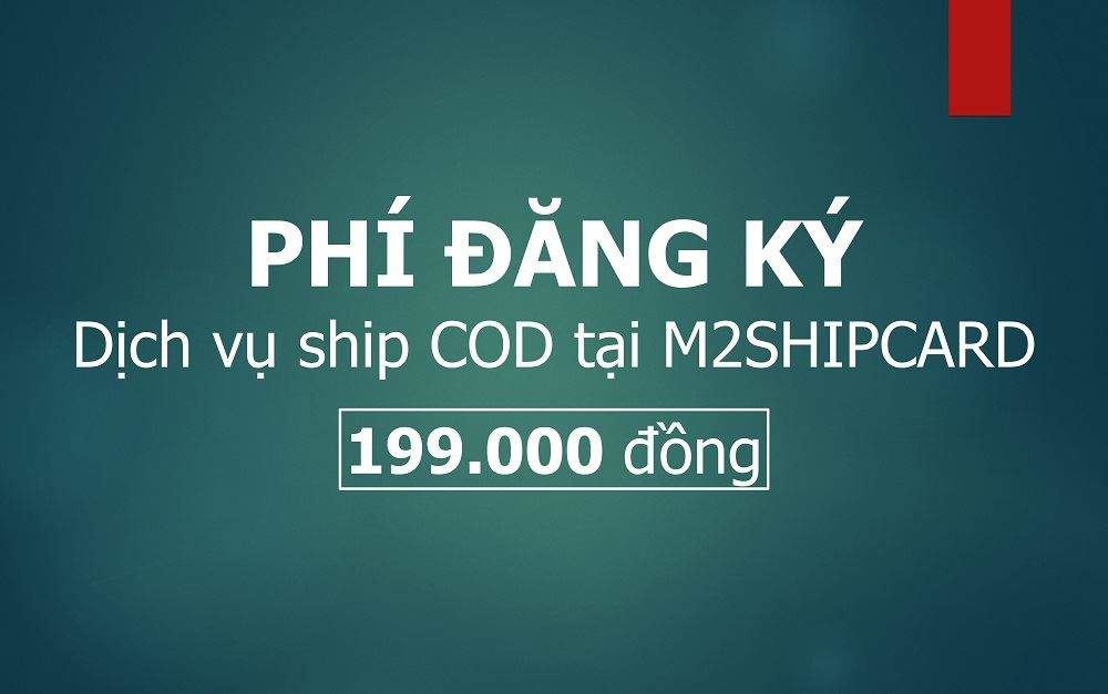 Thẻ sử dụng dịch vụ ship card COD tại M2SHIPCARD - 2 năm
