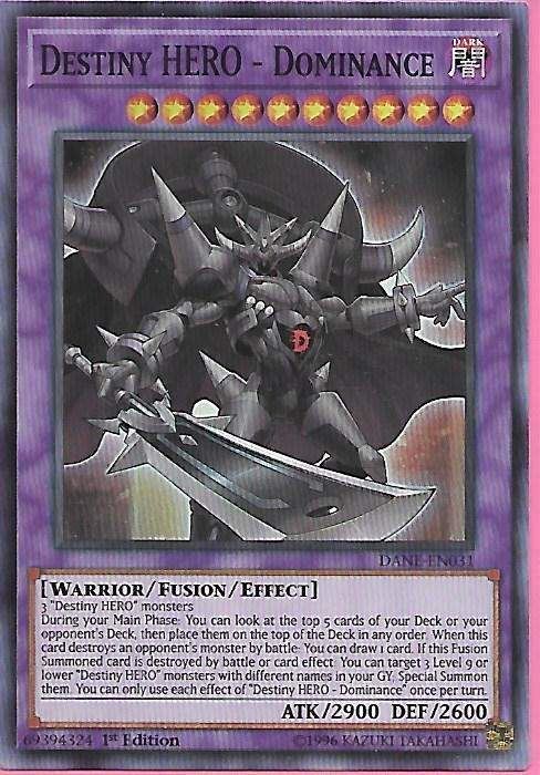 DANE-EN031 Destiny Hero – Dominance – Super Rare |