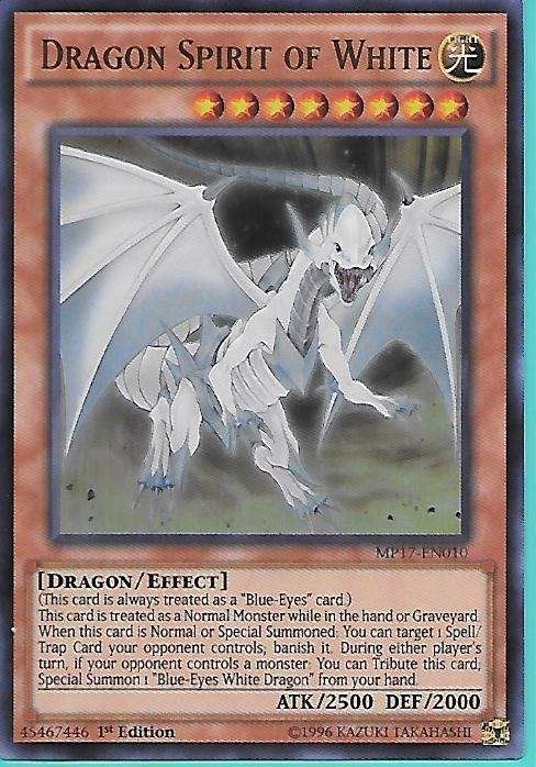 2tvni MP17-EN010 Dragon Spirit of White – Ultra Rare