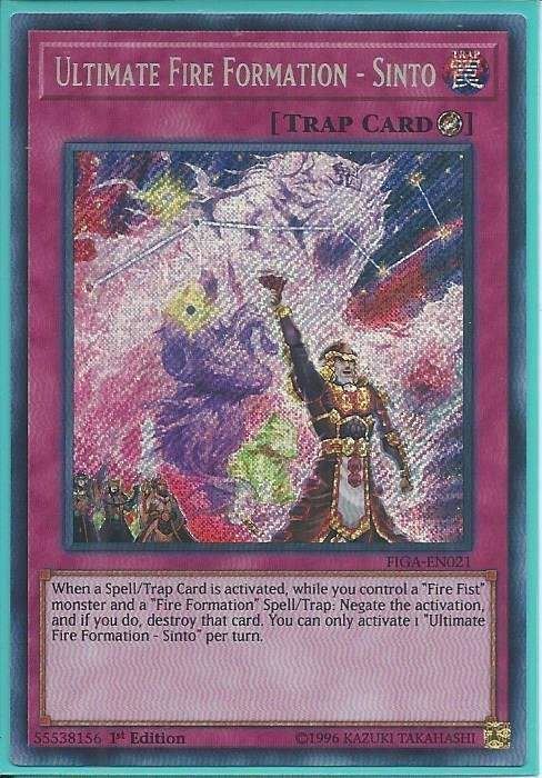 kduys FIGA-EN021 Ultimate Fire Formation – Sinto – Secret Rare