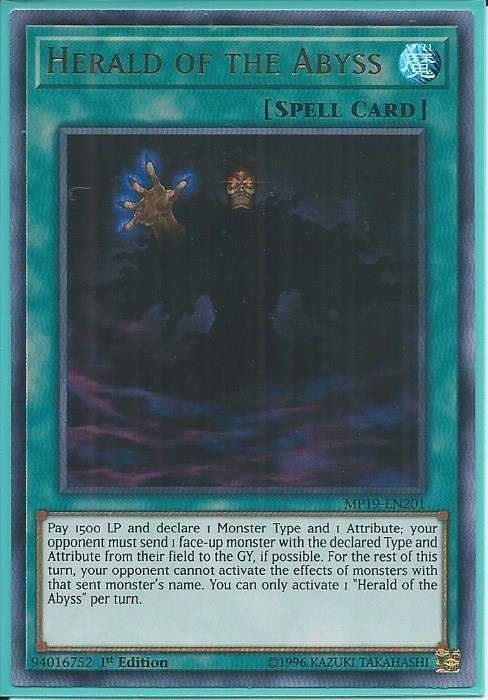 MP19-EN201 Herald of the Abyss – Ultra Rare