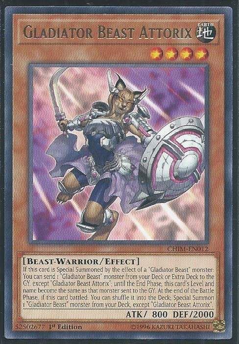 CHIM-EN012 Gladiator Beast Attorix – Rare