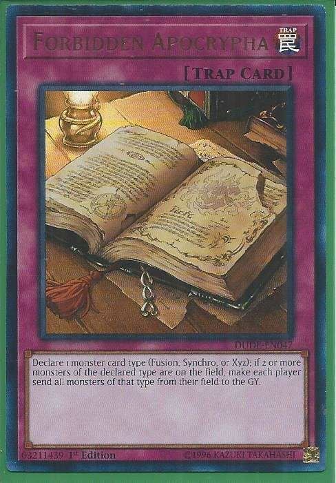 DUDE-EN047 Forbidden Apocrypha - Ultra Rare