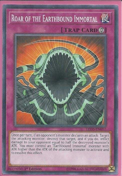 LED5-EN057 Roar of the Earthbound Immortal – Common