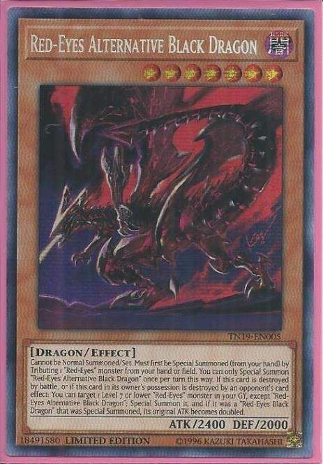 TN19-EN005 Red-Eyes Alternative Black Dragon – Prismatic Secret Rare